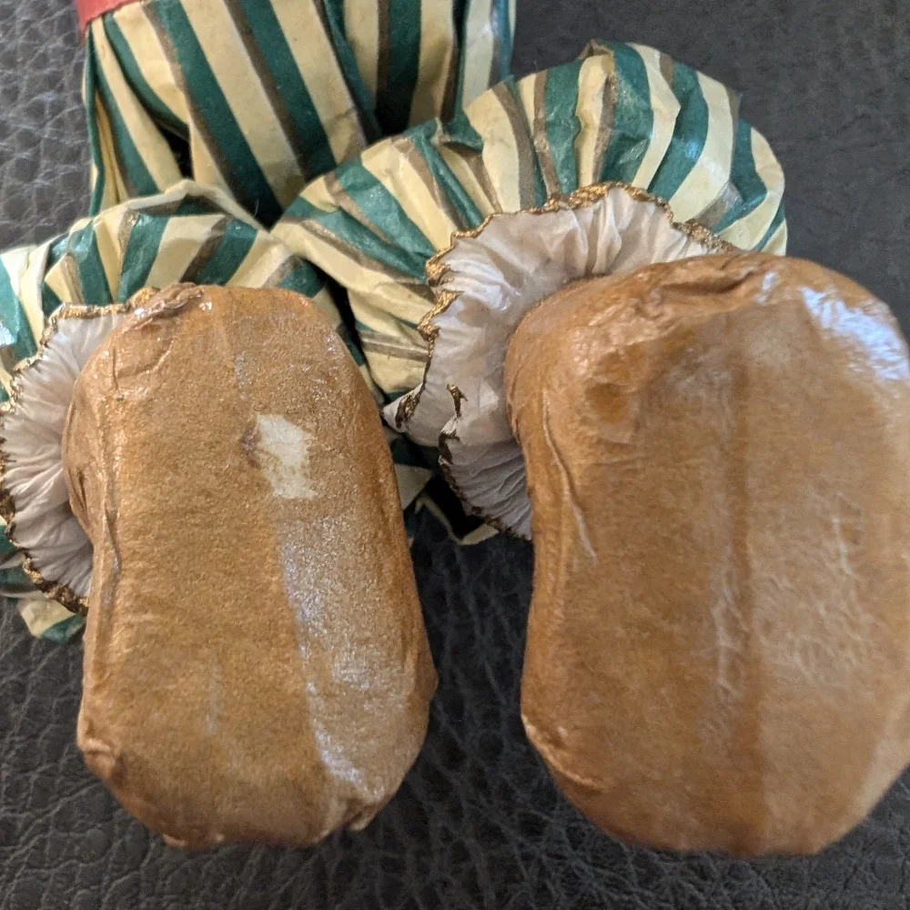 Vintage Kurt Alder Paper Mache Circus Clown Ornament Lot Of 2 Hand Painted